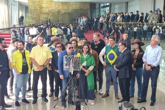 Sertanejos apoiadores de bolsonaro. no Planalto