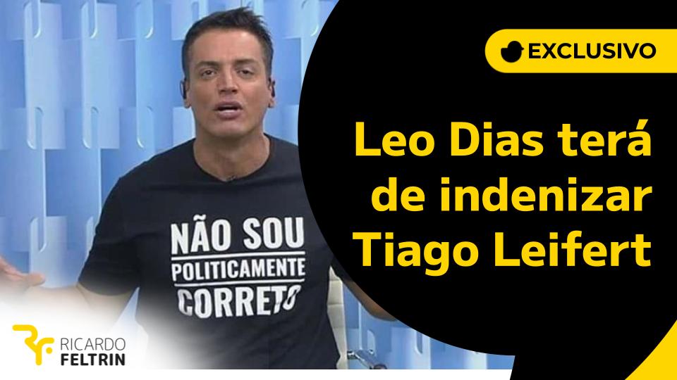 Leo Dias perdeu ação para Tiago Leifert