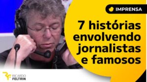 Famosos e jornalistas muitas vezes não se bicam