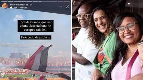 Ao lado da ministra Anielle Franco no estádio do Morumbi