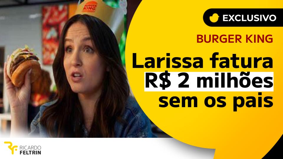 Larissa Manoela, a nova garota-propaganda do Burger King