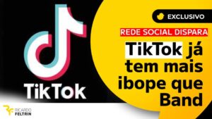 Tiktok já é o 7º maior veículo do país em ibope