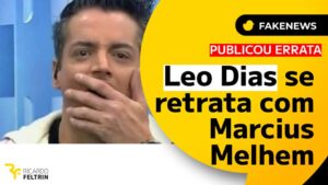 Leo Dias se retratou com Marcius Melhem