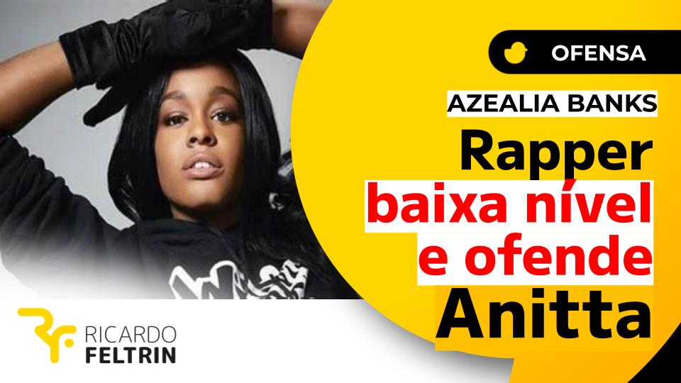 Rapper dos EUA baixa nível e ofende Anitta