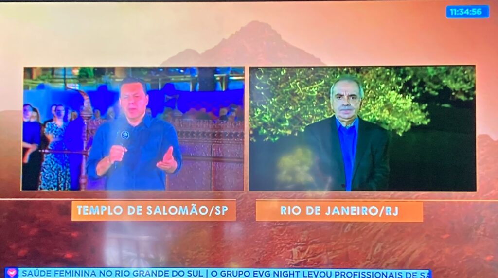 bispo da Universal volta à TV; Renato Cardoso faz link com Honorilton
