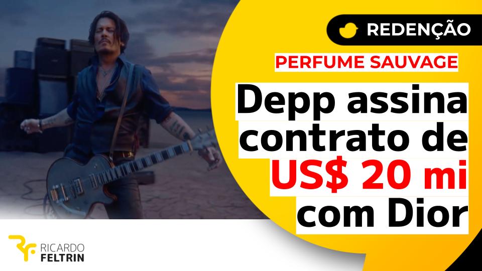 Johnny Depp fecha contrato de US$ 20 mi com Dior