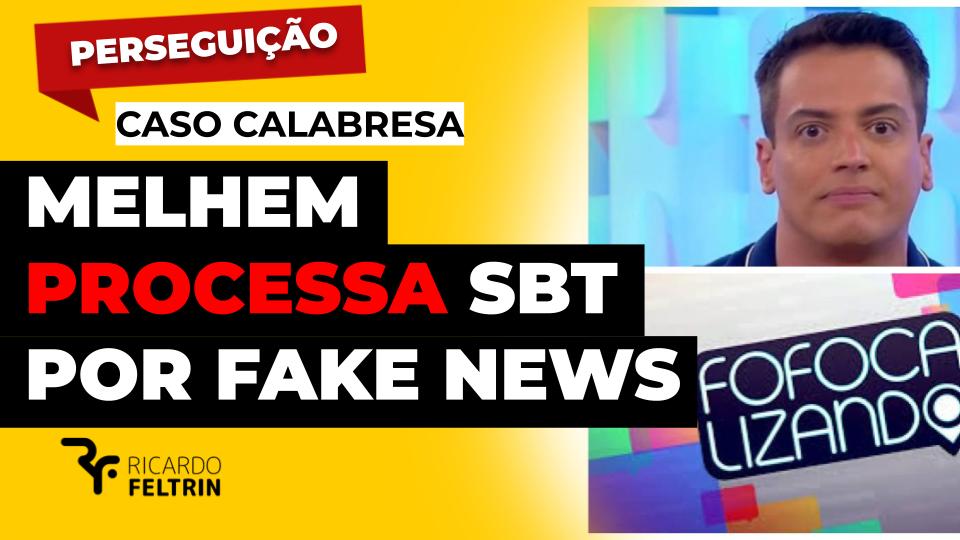 Melhem processa SBT por fake news divulgada por Leo Dias