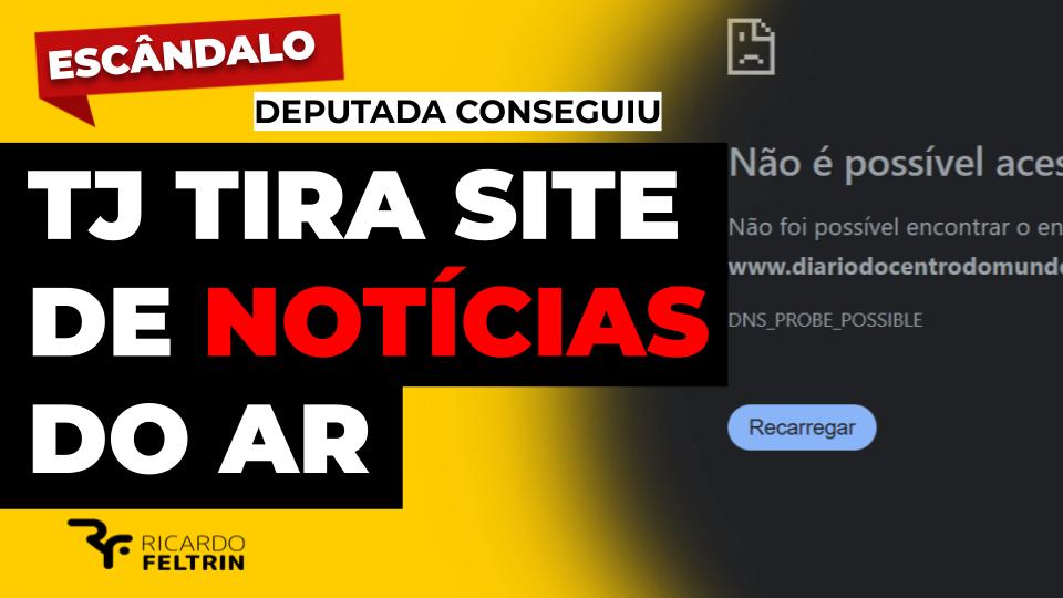 Tribunal tira site de notícias do ar