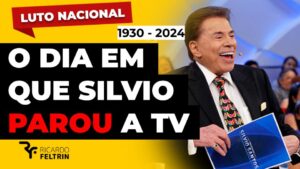 O dia que Silvio Santos parou a TV foi hoje, sábado (17). Ele morreu nesta madrugada aos 93 anos