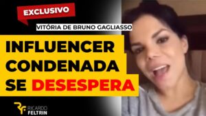 Influencer condenada agora entra em pânico