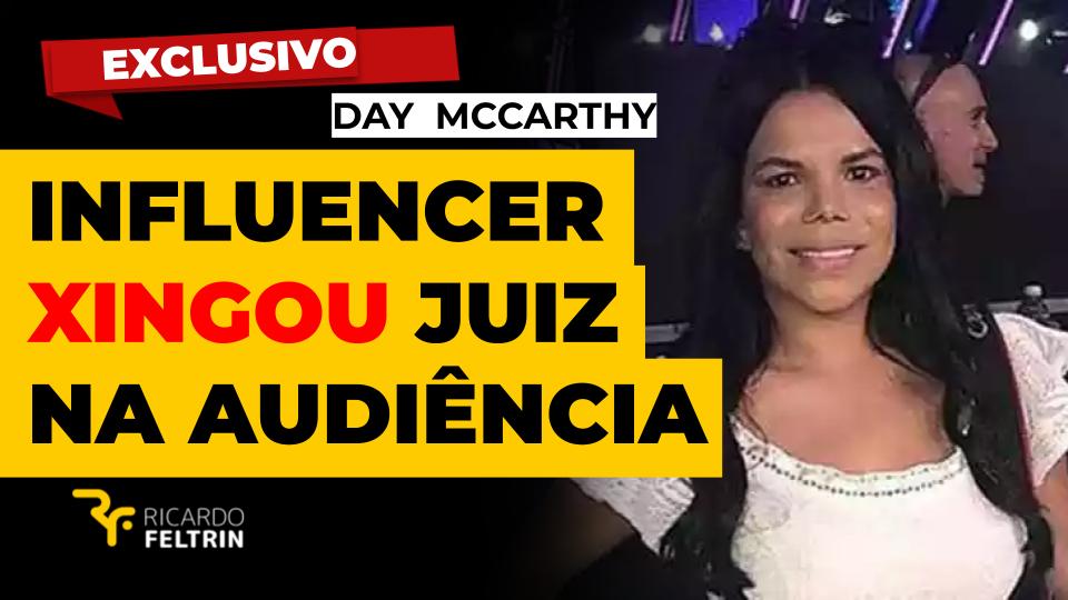 Influencer condenada baixou o nível e ofendeu juiz