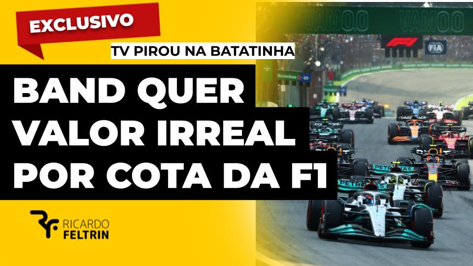 Band quer quase R$ 1 bi por cotas da F1